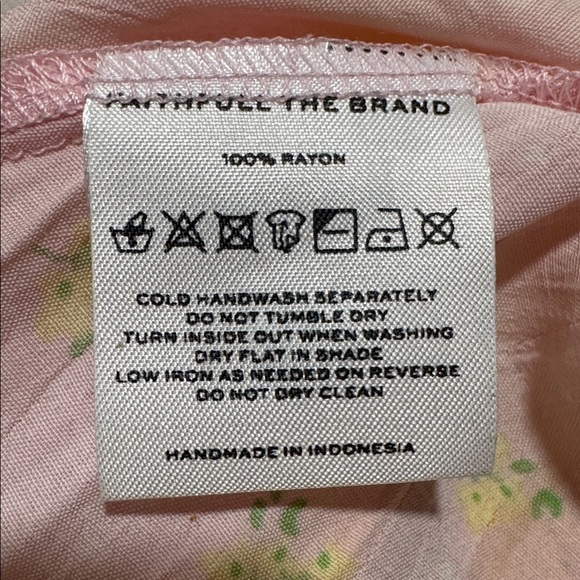 Faithfull the Brand Pink Yellow and green Floral dress - Picture 13 of 14